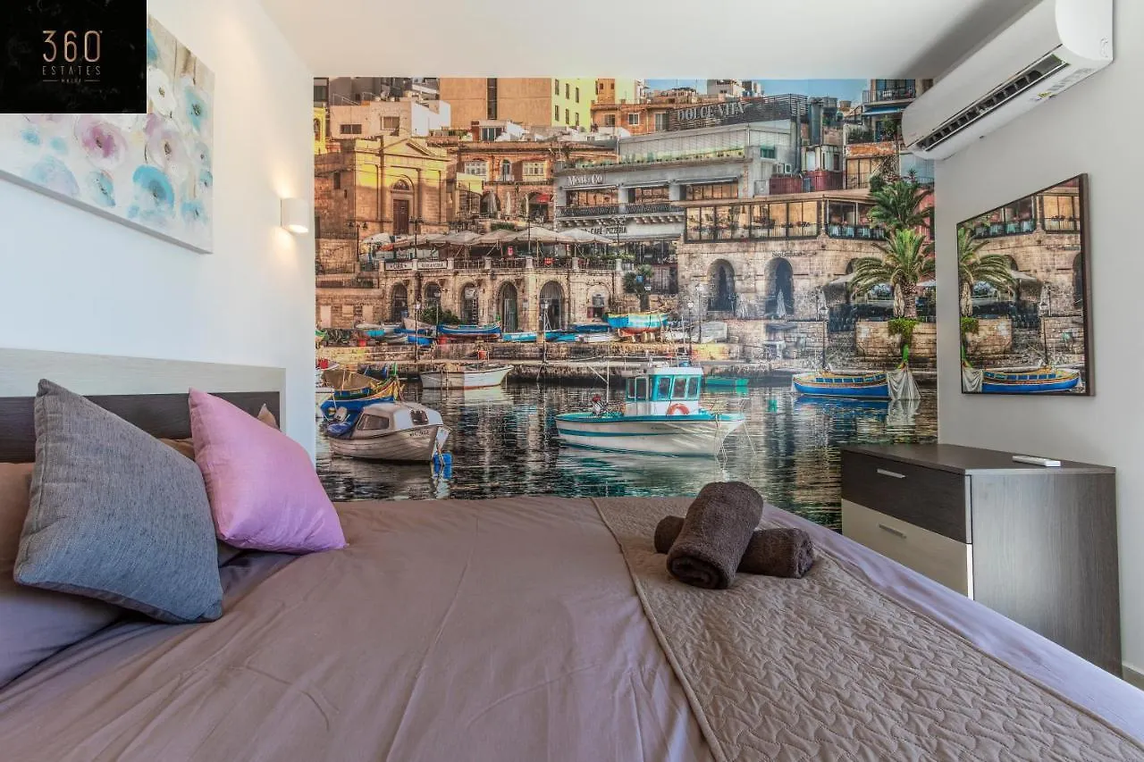High-End Central Apt With Comfy Beds & Super Wifi By 360 Estates San Gwann